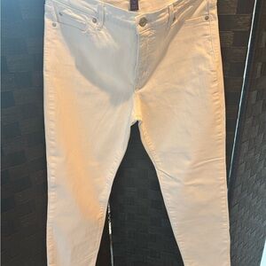 Gloria Vanderbilt White Boyfriend Jeans